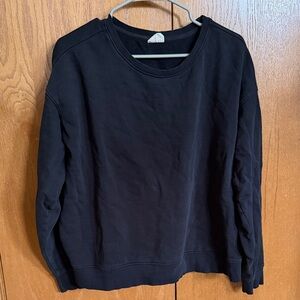 Pact Black Women's Crewneck Sweatshirt